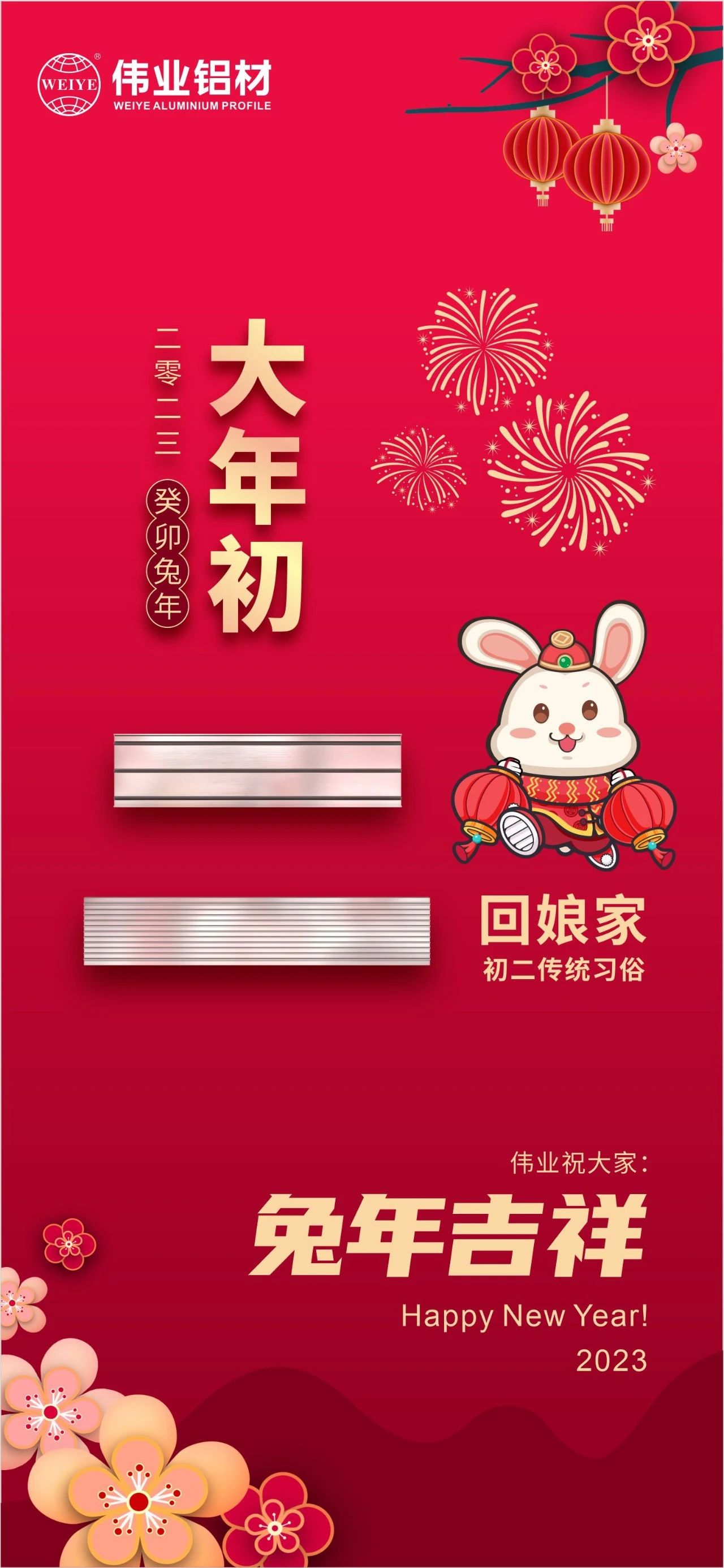 大年初二·回娘家 | 伟业祝您兔年吉祥，新春大吉