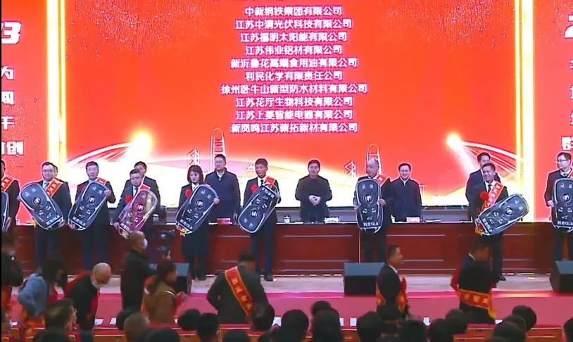 江苏伟业喜获新沂经开区“突出贡献”“金牌项目”双项荣誉