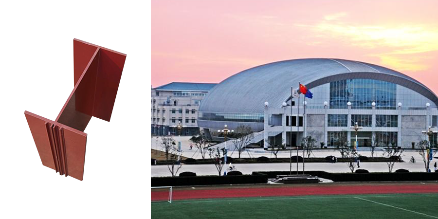 Construct the stadium with H-shaped aluminum instead of H-shaped steel