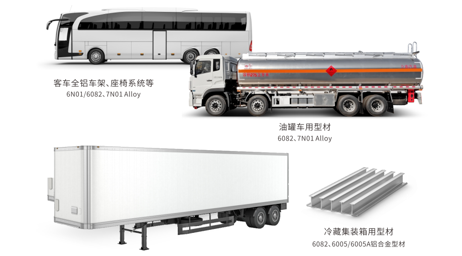 LARGE TRANSPORT VEHICLES ALUMINIUM APPLICATION