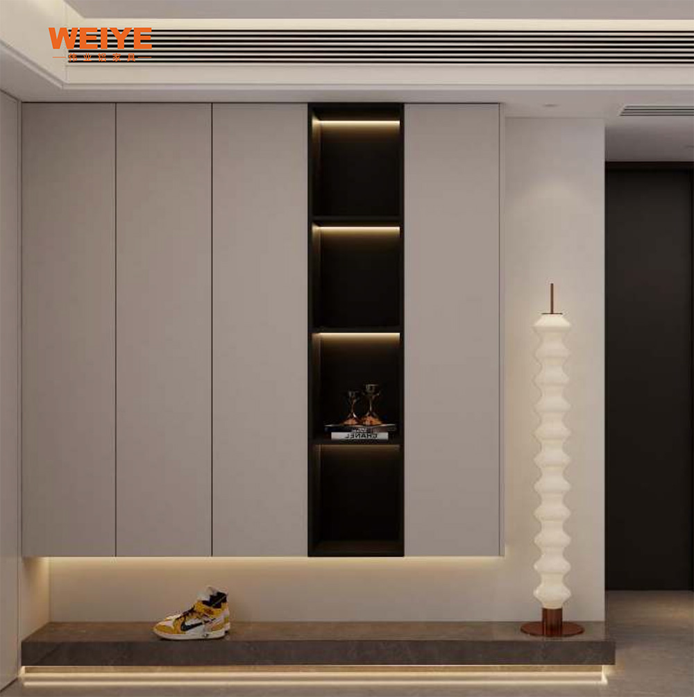 MODERN PEARLITE SHOE CABINET