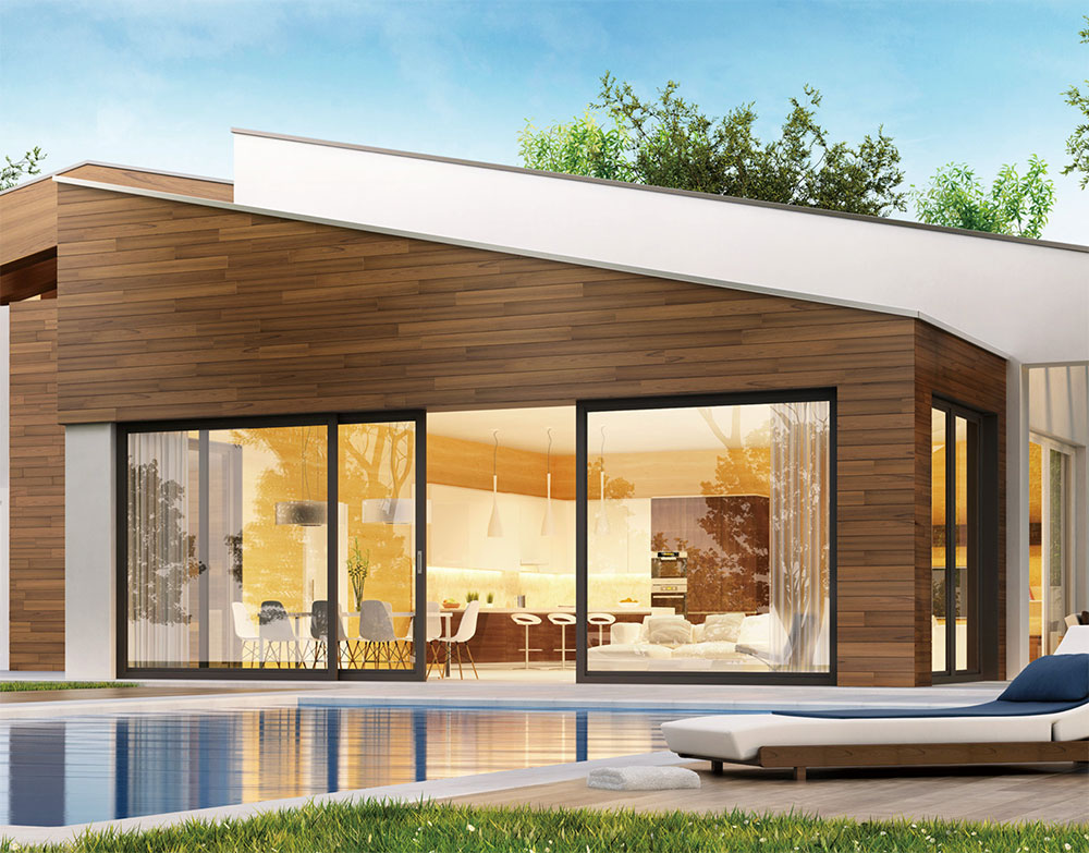 欢乐三轨推拉门