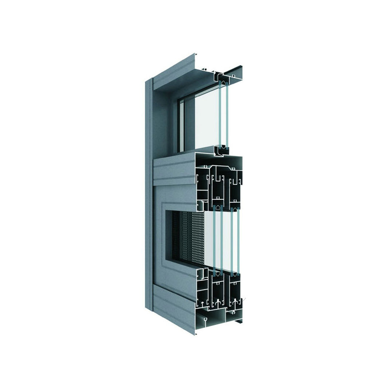 TC100A three rail sliding window with fly screen