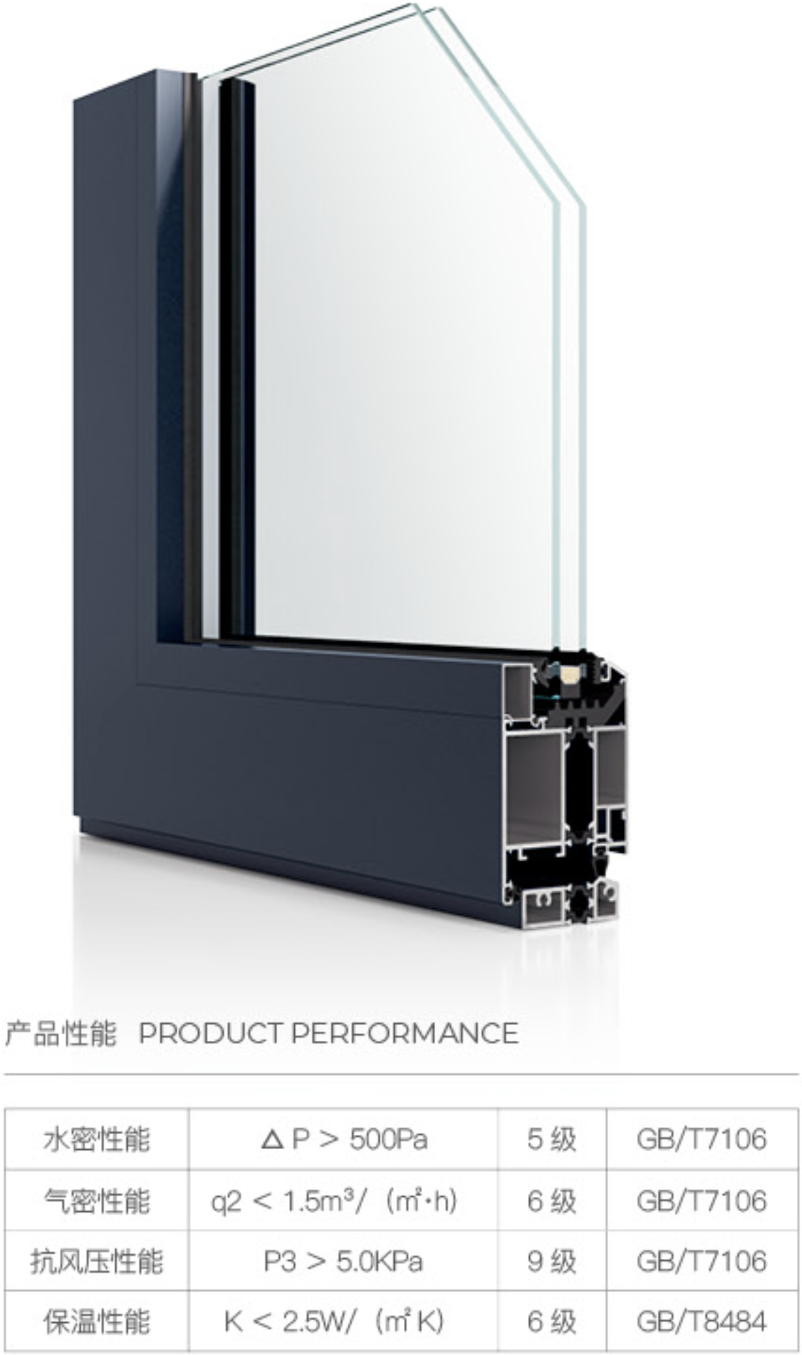 65 断桥内平开门