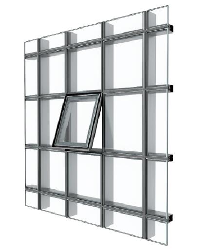 165 180 Invisible Frame Curtain Wall