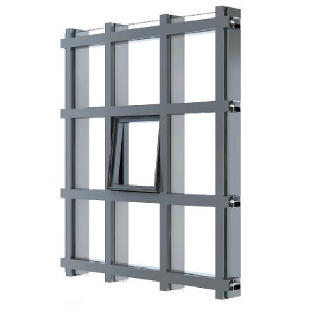 180 Visible Frame Thermal Break Curtain Wall