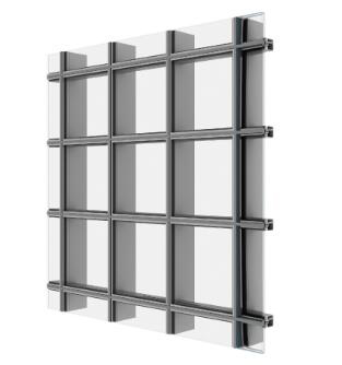 160 Invisible Frame Curtain Wall