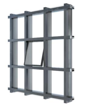 220 Visible Frame Thermal Break Curtain Wall