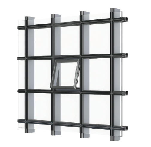 110 130 150 Invisible Frame Curtain Wall