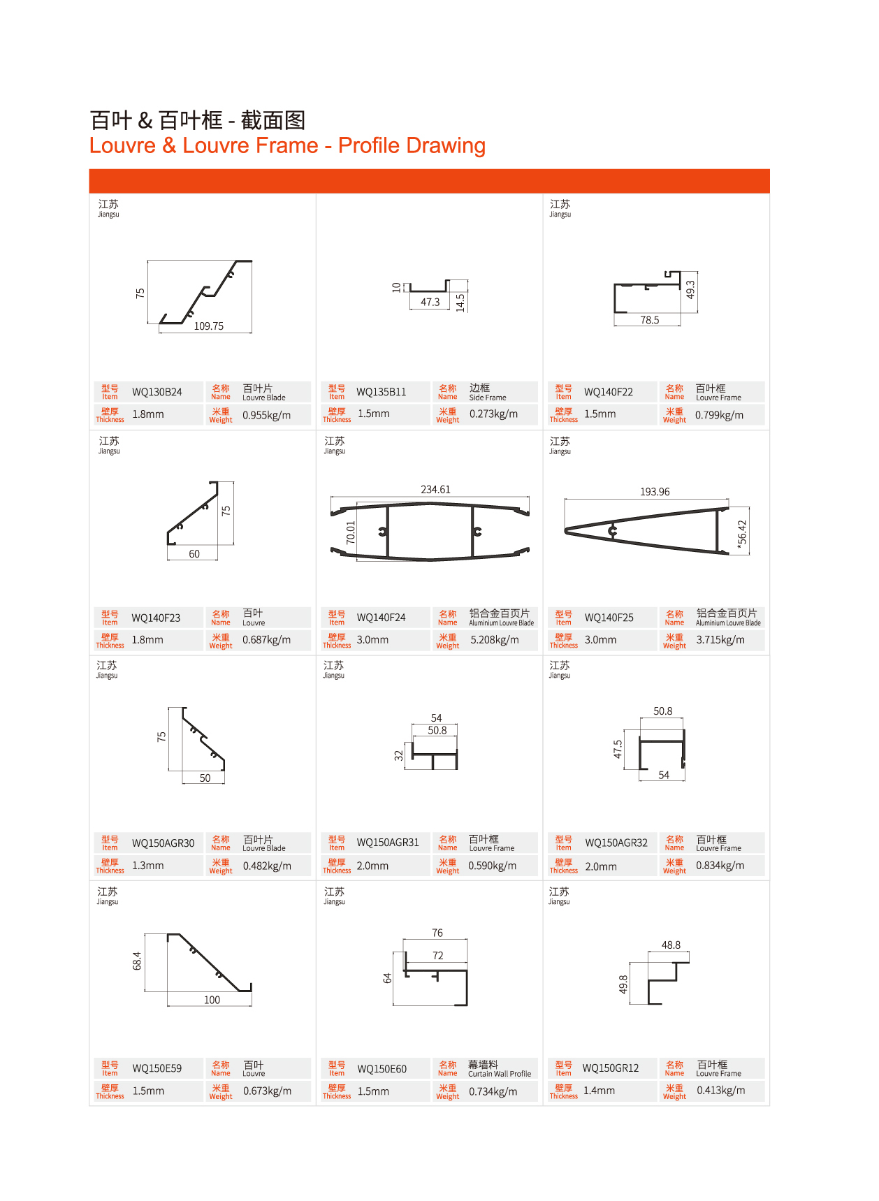 百叶和百叶框